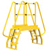Vestil COLA-2-68-32 Steel Alternating Crossover Ladder 8 Step 68 Degrees 73 in. x 72 in. 350 lb. Capacity Yellow