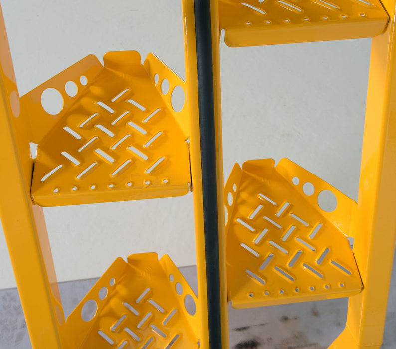 Vestil COLA-4-56-20 steel alternating crossover ladder - view 6