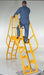 Vestil COLA-4-56-20 steel alternating crossover ladder - view 8
