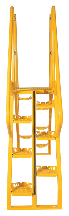 Vestil COLA-4-56-20 steel alternating crossover ladder - view 4