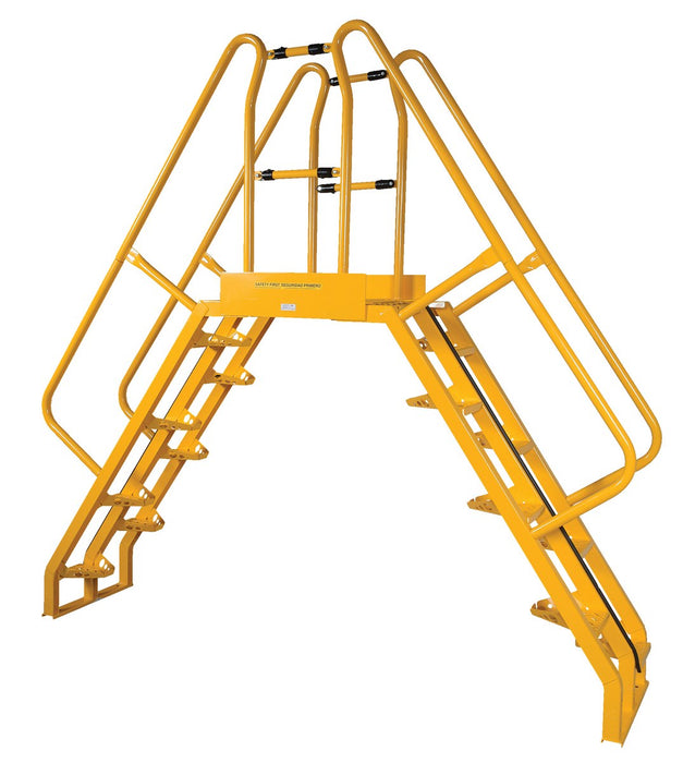 Vestil COLA-5-56-20 steel alternating crossover ladder - view 2