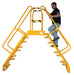 Vestil COLA-5-56-20 steel alternating crossover ladder - view 4