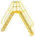 Vestil COLA-7-56-20 Steel Alternating Crossover Ladder 24 Step 56 Degrees 140 in. x 127 in. 350 lb. Capacity Yellow