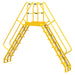 Vestil COLA-7-56-32 Steel Alternating Crossover Ladder 24 Step 56 Degrees 147 in. x 127 in. 350 lb. Capacity Yellow