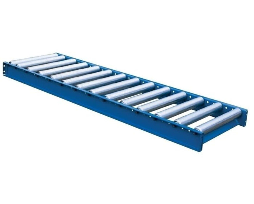 Vestil CONV-0636-120 Steel Conveyor 6" Roller Center 36 in. x 120 in. 1,400 lb. Capacity Blue