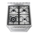 Cosmo 24-Inch 2.73 Cu. Ft. Single Oven Gas Range with 4 Burner Cooktop in Stainless Steel (COS-244AGC) Cosmo