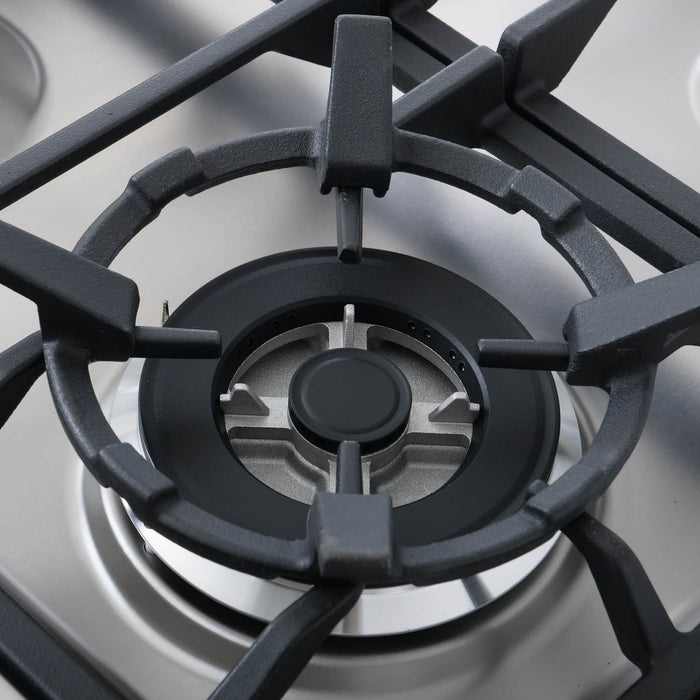 Cosmo 24-Inch 2.73 Cu. Ft. Single Oven Gas Range with 4 Burner Cooktop in Stainless Steel (COS-244AGC) Cosmo