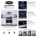 Cosmo 4-Piece Appliance Package - 30-Inch Dual Fuel Range, Under Cabinet Range Hood, Dishwasher and Refrigerator in Stainless Steel (COS-4PKG-179) Cosmo