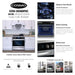 Cosmo 4-Piece Appliance Package - 30-Inch Dual Fuel Range, Island Range Hood, Dishwasher and Refrigerator in Stainless Steel (COS-4PKG-040) Cosmo