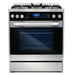Cosmo 4-Piece Appliance Package - 30-Inch Dual Fuel Range, Island Range Hood, Dishwasher and Refrigerator in Stainless Steel (COS-4PKG-040) Cosmo