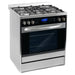 Cosmo 4-Piece Appliance Package - 30-Inch Dual Fuel Range, wall Mount Range Hood, Dishwasher and Refrigerator in Stainless Steel (COS-4PKG-037) Cosmo