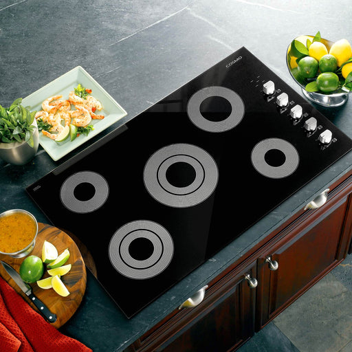 Cosmo 36-Inch Electric Ceramic Glass Cooktop with 5 Burners (COS-365ECC) Cosmo
