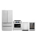 Cosmo 4-Piece Appliance Package - 30-Inch Single Oven Electric Range, Dishwasher, Refrigerator, and Wine Cooler in Stainless Steel (COS-4PKG-010) Cosmo