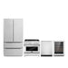 Cosmo 4-Piece Appliance Package - 36-Inch Dual Fuel Range, Dishwasher, Refrigerator and Wine Cooler in Stainless Steel (COS-4PKG-021) Cosmo