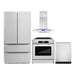 Cosmo 4 - Piece Appliance Package - 30-Inch Electric Range, Range Hood, Dishwasher, and Refrigerator (COS-4PKG-033) Cosmo