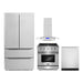 Cosmo 4-Piece Appliance Package - 30-Inch Gas Range, Island Range Hood, Dishwasher, and Refrigerator in Stainless Steel (COS-4PKG-051) Cosmo