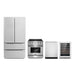 Cosmo 4 - Piece Appliance Package - 30-Inch Gas Range, Dishwasher, Refrigerator and Wine Cooler in Stainless Steel (COS-4PKG-124) Cosmo
