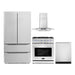 Cosmo 4-Piece Appliance Package - 30-Inch Gas Range, Wall Mount Range Hood, Dishwasher and Refrigerator in Stainless Steel (COS-4PKG-126) Cosmo