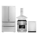 Cosmo 4-Piece Appliance Package - 30-Inch Gas Range, Wall Mount Range Hood, Dishwasher and Refrigerator in Stainless Steel (COS-4PKG-153) Cosmo