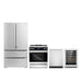 Cosmo 4-Piece Appliance Package - 30-Inch Dual Fuel Range, Dishwasher, Refrigerator and Wine Cooler in Stainless Steel (COS-4PKG-158) Cosmo