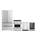 Cosmo 4-Piece Appliance Package - 30-Inch Dual Fuel Range, Dishwasher, Refrigerator and Wine Cooler in Stainless Steel (COS-4PKG-161) Cosmo