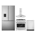 Cosmo 4-Piece Appliance Package - 36-Inch Dual Fuel Range, Wall Mount Range Hood, Dishwasher and Refrigerator in Stainless Steel (COS-4PKG-679) Cosmo