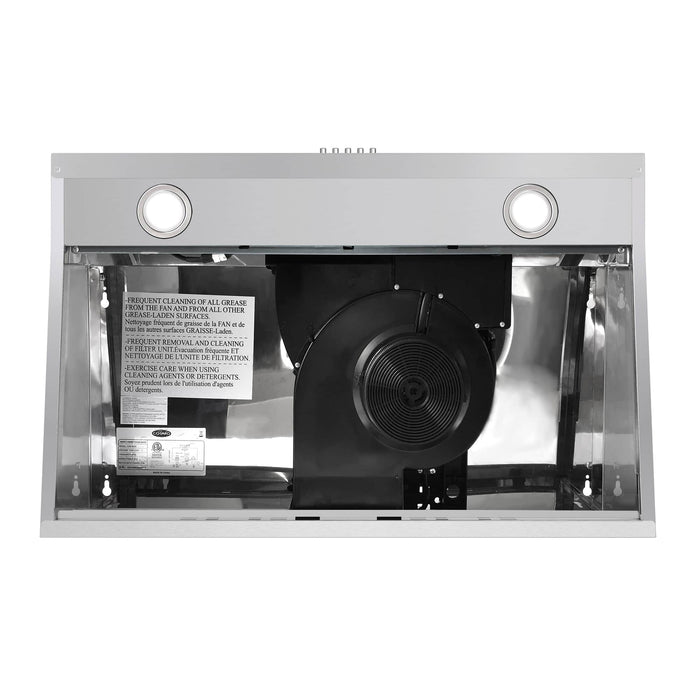 Cosmo 30-Inch Under Cabinet Range Hood in Stainless Steel (COS-5U30) Cosmo