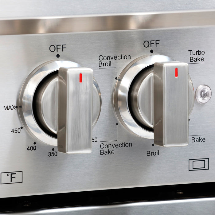Cosmo 4-Piece Appliance Package - 30-Inch Dual Fuel Range, Dishwasher, Refrigerator and Over-the-Range Microwave in Stainless Steel (COS-4PKG-229) Cosmo