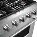Cosmo 4-PIece Appliance Package - 30-Inch Gas Range, Under Cabinet Range Hood, Dishwasher and Refrigerator in Stainless Steel (COS-4PKG-018) Cosmo