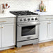 Cosmo 4-Piece Appliance Package - 30-Inch Gas Range, Dishwasher, Refrigerator and Wine Cooler in Stainless Steel (COS-4PKG-251) Cosmo