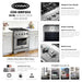 Cosmo 4-Piece Appliance Package - 30-Inch Gas Range, Dishwasher, Refrigerator with Water Dispenser and Over-the-Range Microwave in Stainless Steel (COS-4PKG-685) Cosmo