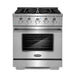 Cosmo 4-Piece Appliance Package - 30-Inch Gas Range, Dishwasher, Refrigerator with Water Dispenser and Over-the-Range Microwave in Stainless Steel (COS-4PKG-685) Cosmo