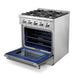 Cosmo 4-Piece Appliance Package - 30-Inch Gas Range, Dishwasher, Refrigerator and Microwave Drawer in Stainless Steel (COS-4PKG-270) Cosmo