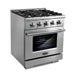 Cosmo 4-Piece Appliance Package - 30-Inch Gas Range, Dishwasher, Refrigerator and Over-the-Range Microwave in Stainless Steel (COS-4PKG-230) Cosmo