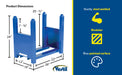 Vestil CRAD-75 steel stackable bar cradle feature overview 3