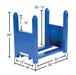 Vestil CRAD-75 steel stackable bar cradle dimensions diagram