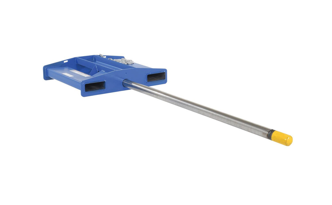 Vestil CRF-60 Steel Rug Ram Boom Fork Mounted 60" Long 2,500 lb. Capacity Blue