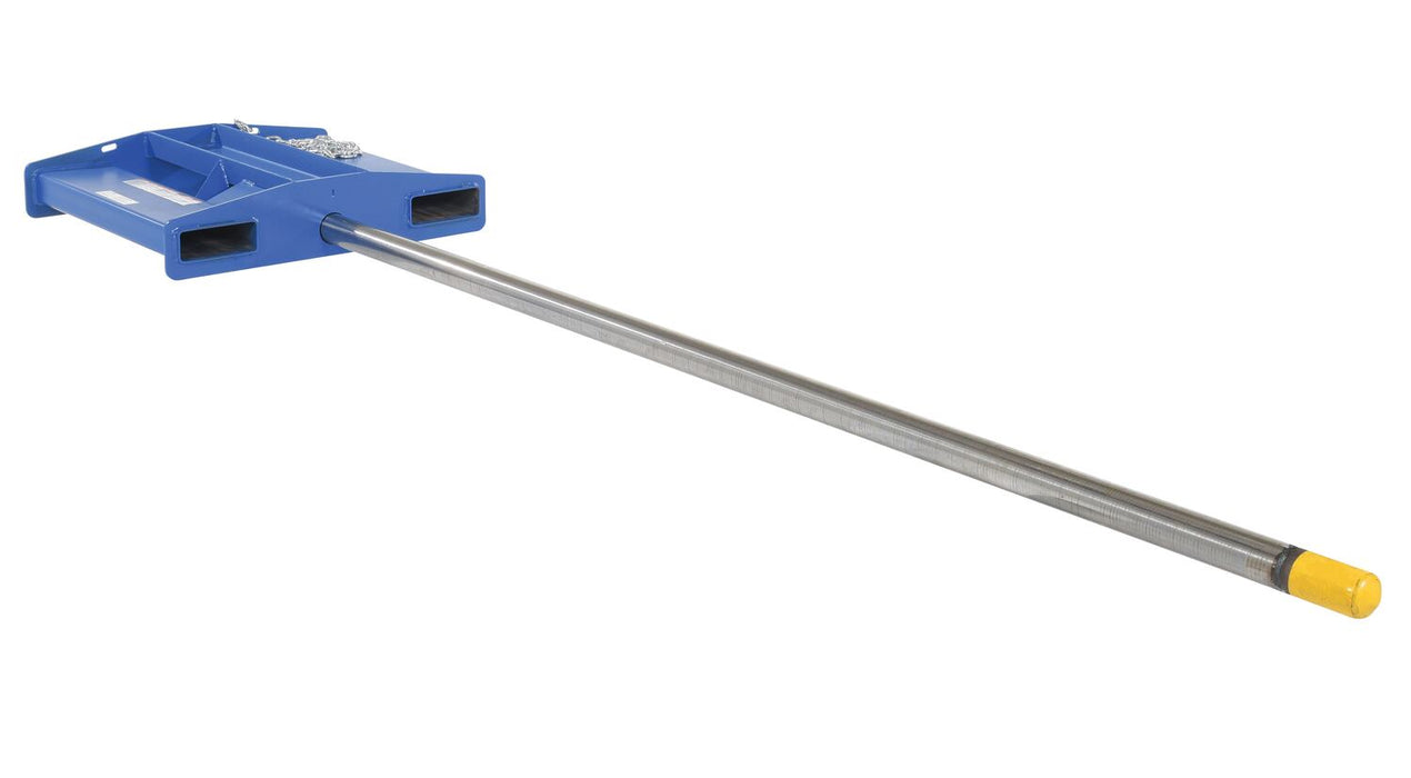 Vestil CRF-96 Steel Rug Ram Boom Fork Mounted 96" Long 2,500 lb. Capacity Blue
