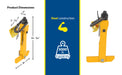 Vestil CRL-4-12-3000 steel reel lifter feature overview 3