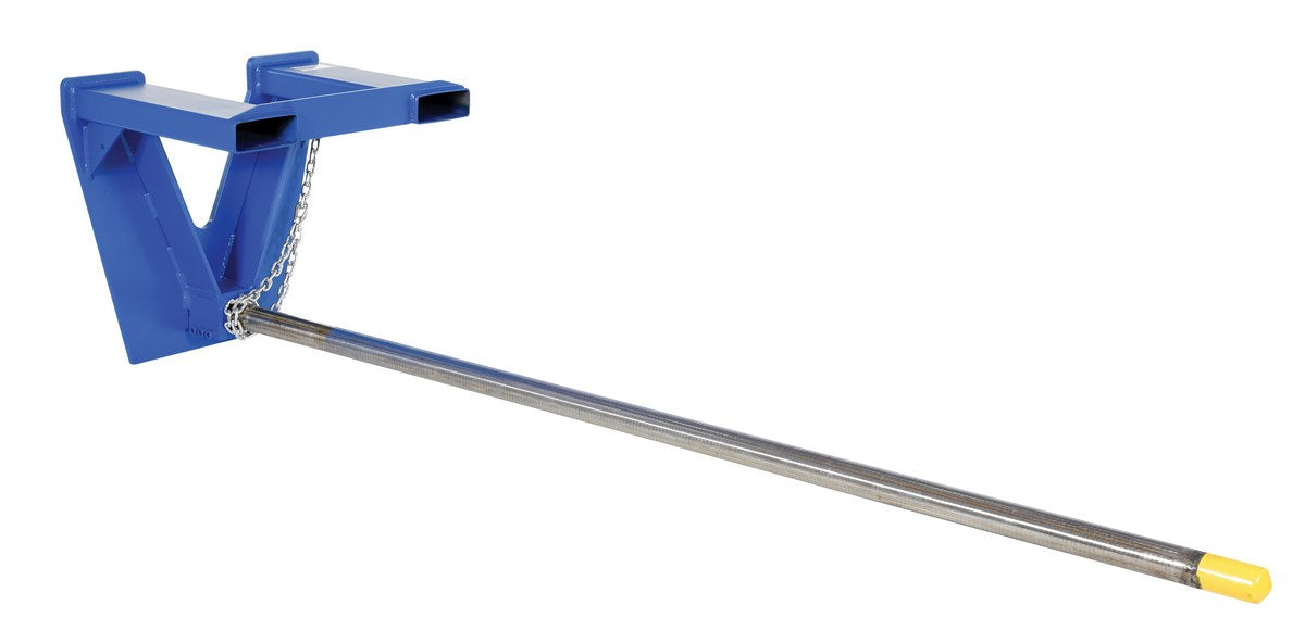 Vestil CRP-108 Steel Fork Mounted Inverted Rug Ram Boom 108 In 2,500 lb. Capacity Blue/Silver