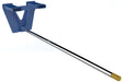 Vestil CRP-120 Steel Fork Mounted Inverted Rug Ram Boom 120 In 2,200 lb. Capacity Blue/Silver
