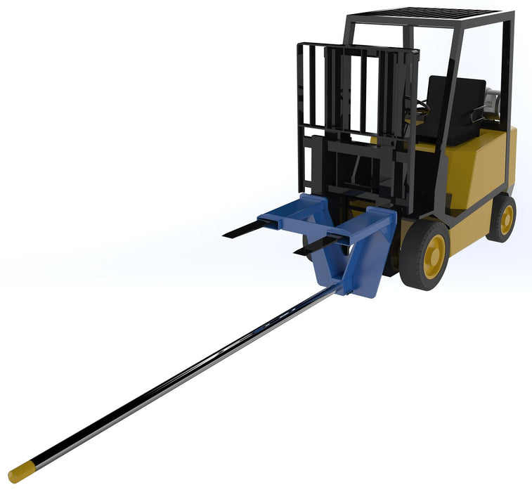 Vestil CRP-120 steel fork mounted inverted rug ram boom - view 2