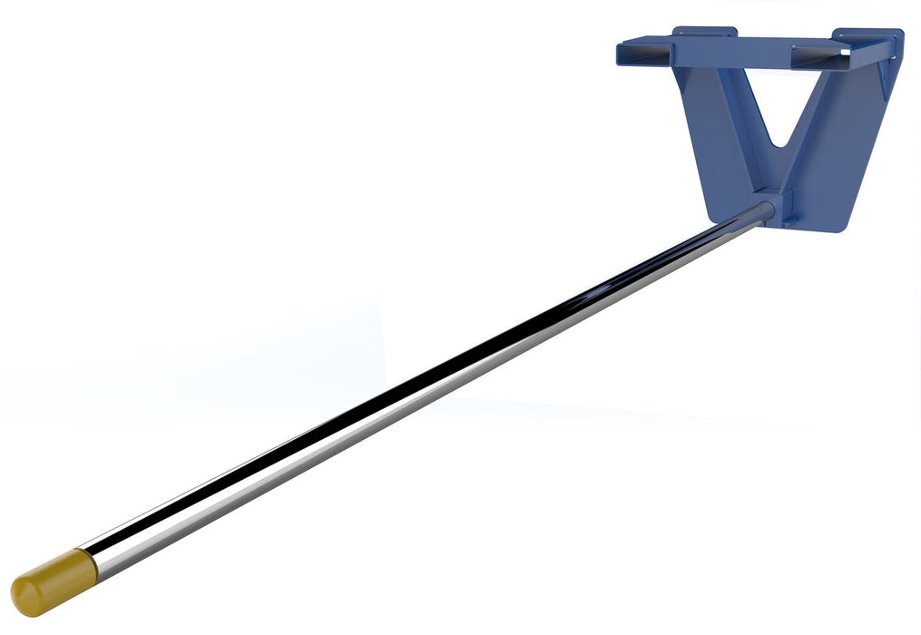 Vestil CRP-144 Steel Fork Mounted Inverted Rug Ram Boom 144 In 1,800 lb. Capacity Blue/Silver