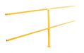 Vestil CSEC-120 Steel Square Safety Handrail Connection Tubing 120 in. Yellow