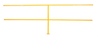 Vestil CSEC-120 steel square safety handrail connection tubing - view 3
