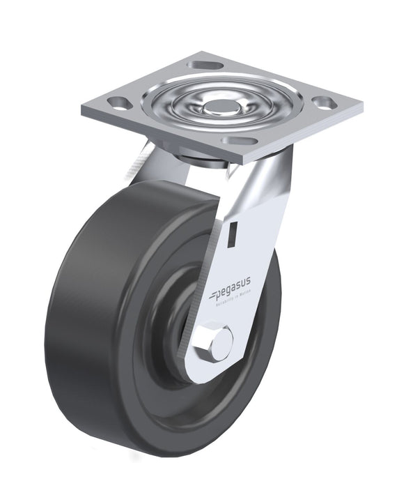 Vestil CST-BL-6X2PH-S Phenolic Swivel Caster 6 in. Diameter x 2 in. Width 1,200 lb. Capacity Black