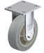 Vestil CST-BL-6X2TPR-R Thermoplastic Rubber Rigid Caster 6 in. Diameter x 2 in. Width 500 lb. Capacity Light Gray and Beige