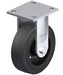 Vestil CST-BL-8X2MR-R Rubber Rigid Caster 8 in. Diameter x 2 in. Width 600 lb. Capacity Black