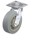 Vestil CST-BL-8X2TPR-S Thermoplastic Swivel Rigid Caster 8 in. Diameter x 2 in. Width 600 lb. Capacity Light Gray and Beige