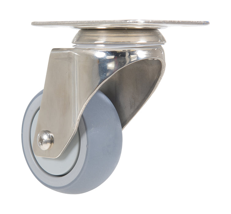 Vestil CST-E-SS-3X1TPR-S thermoplastic rubber swivel caster - view 2
